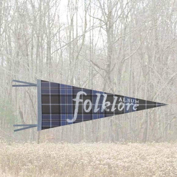 Taylor Swift Accessories - taylor swift pennant pennie folklore flag wall art